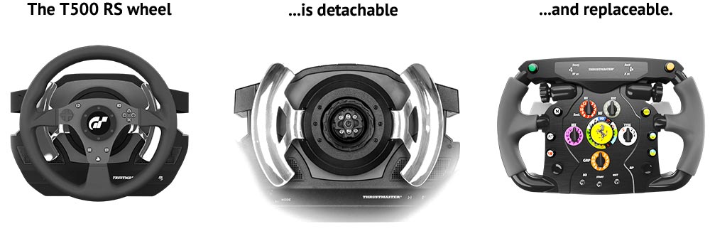 A Detachable T500 RS Wheel Add-on