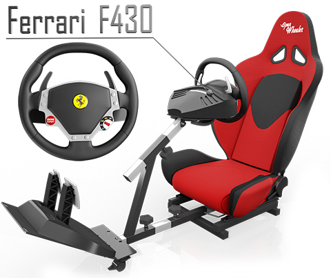 Ferrari F430 Force Feedback wheel + the OpenWheeler racing seat