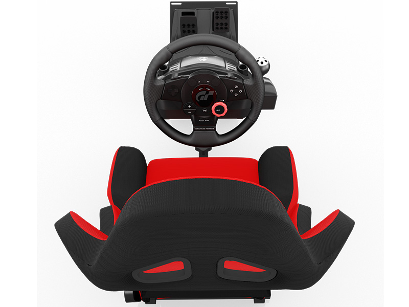 Racing Simulator set: The Logitech Driving Force GT mounted on an OpenWheeler Gaming Seat