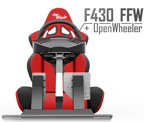 OpenWheeler Racing Seat plus the Thrustmaster Ferrari F430 Force Feedback Racing Wheel