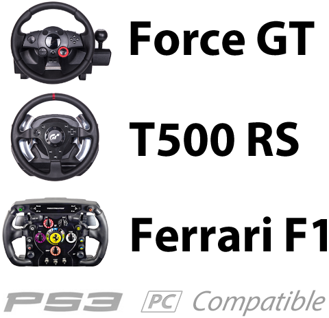 PlayStation 3-Compatible Racing Game Wheels