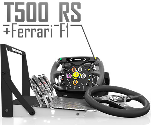 Thrustmaster T500 RS Racing Wheel plus Thrustmaster's Ferrari F1 Racing Wheel