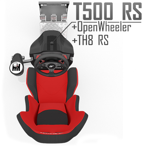 OpenWheeler+ Racing Seat plus the Thrustmaster T500 RS Racing Wheel plus Thrustmaster's TH8 RS Gear Shifter